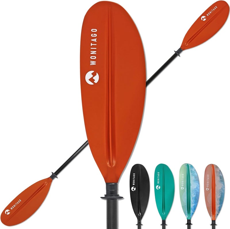 WONITAGO Kayak Paddles with Fiberglass Shaft and Reinforced PP Blade, Floating Adjustable Kayaking Oars, 3 Piece, 220-240 cm/86-94 Inches, 240-260 cm/94-102 Inches - Image 1